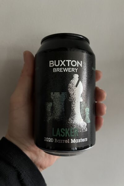 Lasker Bourbon Barrel Aged Imperial Stout by Buxton Brewery.