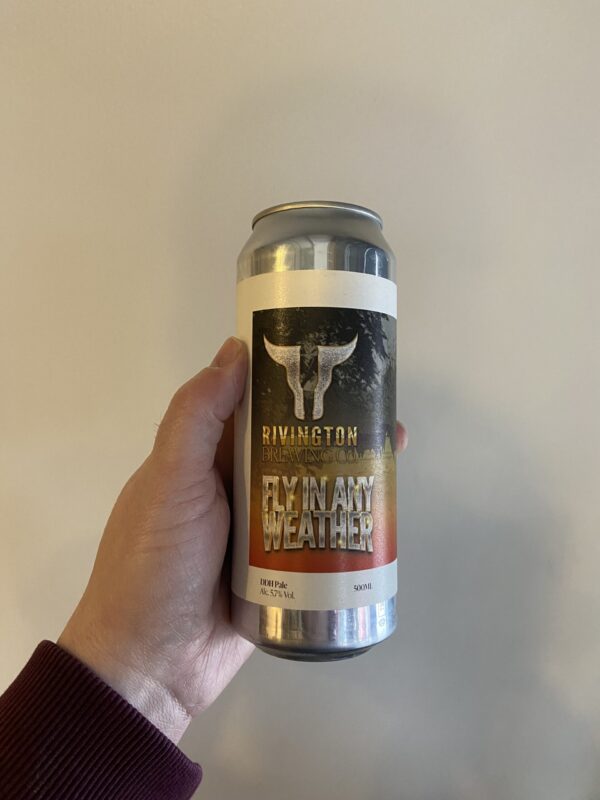 Fly In Any Weather Hazy Pale Ale by Rivington Brewing Company.