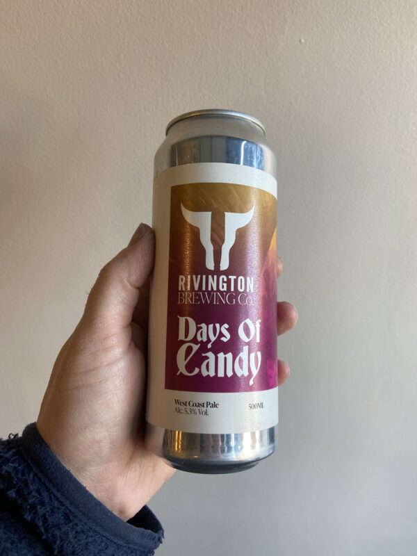 Days of Candy Pale Ale by Rivington Brewing Company.