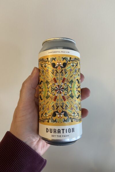 Bet The Farm Farmhouse Pale by Duration Brewing.