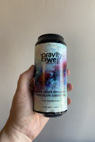 Inner Space Smoothie: Chocolate Cherry Pie Sour by Gravity Well Brewing Company.