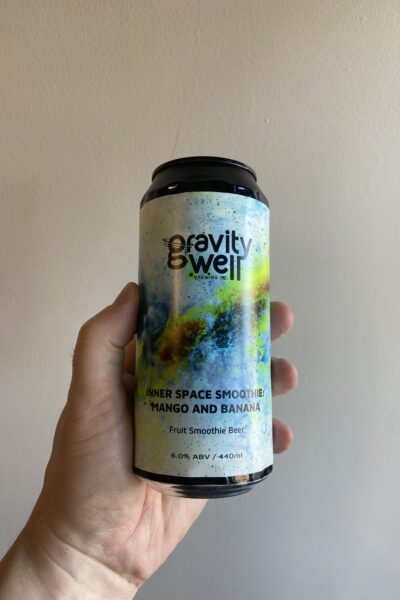 Inner Space Smoothie: Mango and Banana Sour by Gravity Well Brewing Company.