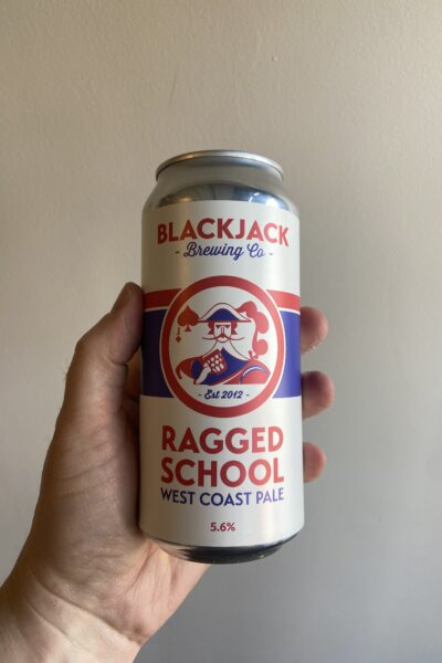 Ragged School West Coast Pale Ale by Blackjack Brewing.