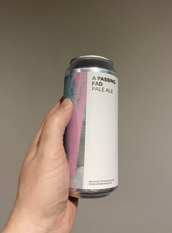 A Passing Fad Pale Ale by Boundary Brewing.