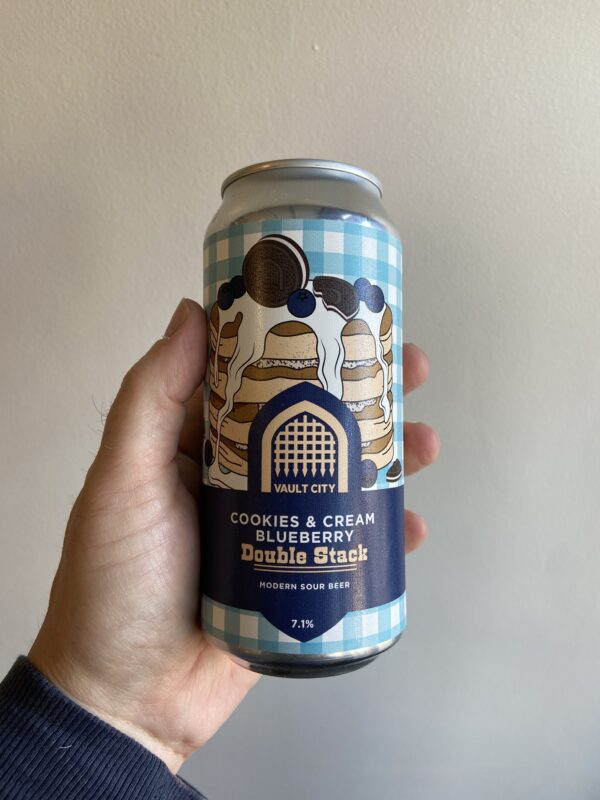 Cookies & Cream Blueberry Double Stack Smoothie Sour by Vault City Brewing.