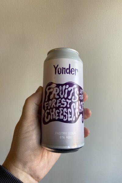 Fruits of the Forest Cheesecake Pastry Sour by Yonder Brewing and Blending.