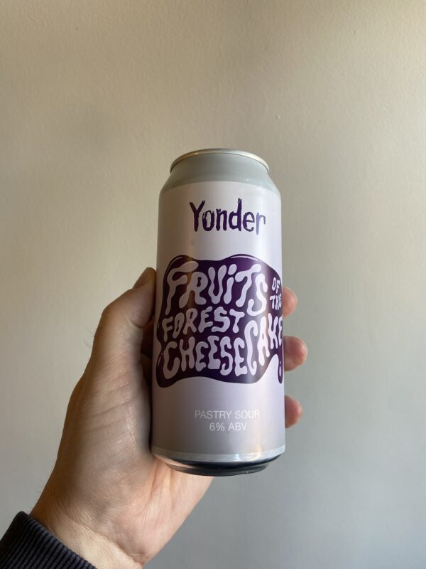 Fruits of the Forest Cheesecake Pastry Sour by Yonder Brewing and Blending.