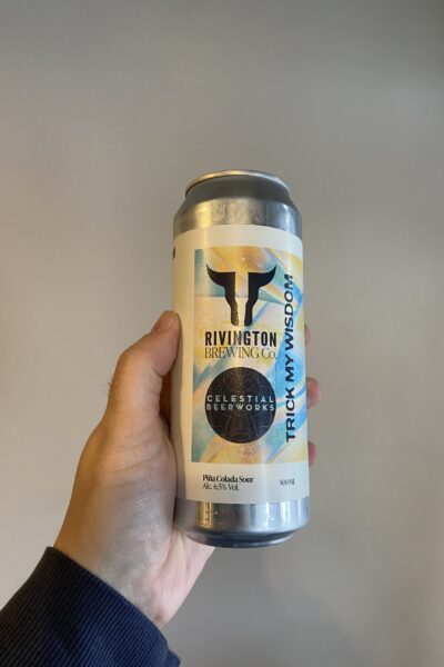 Track My Wisdom Sour by Rivington Brewing Company x Celestial Beerworks.