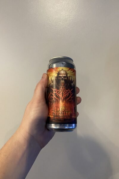 Swedish Buzzsaw Double IPA by Azvex Brewing Company.