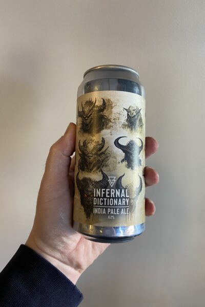 Infernal Dictionary IPA by Azvex Brewing Company.