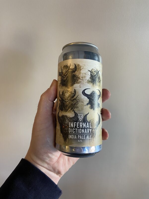 Infernal Dictionary IPA by Azvex Brewing Company.