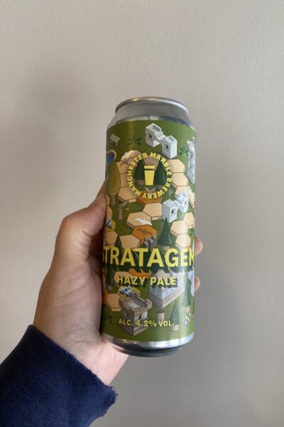 Stratagem Hazy Pale Ale by Marble Beers.