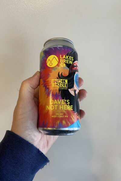 Dave's Not Here West Coast IPA by Lakes Brew Co.