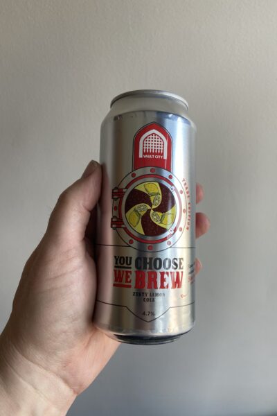 Zesty Lemon Cola by Vault City Brewing.