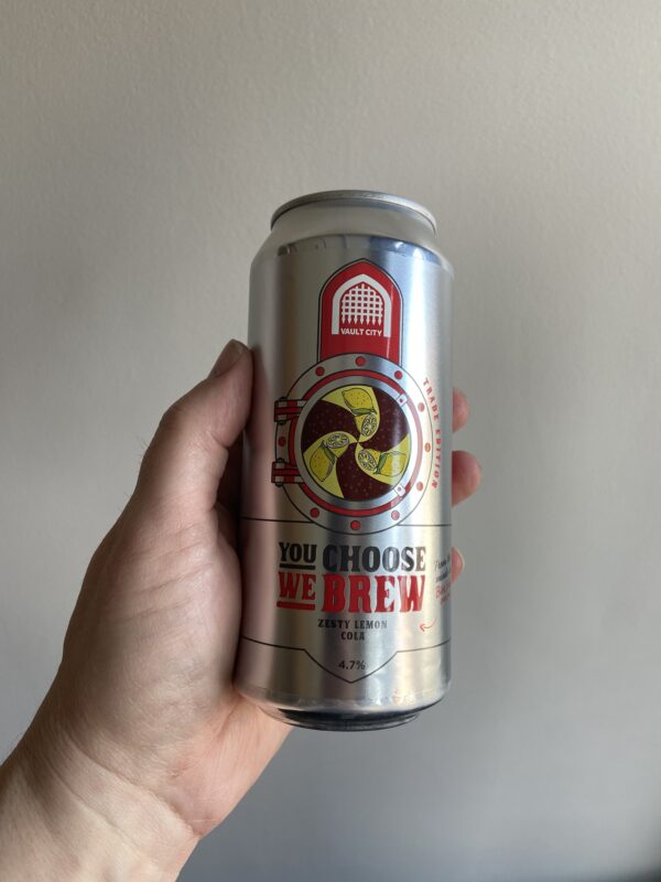 Zesty Lemon Cola by Vault City Brewing.