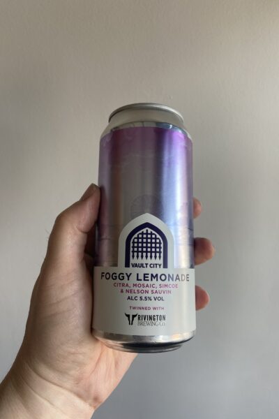 Foggy Lemonade Sour by Vault City Brewing x Rivington Brewing.