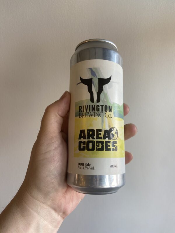 Area Codes DDH Pale Ale by Rivington Brewing Company.