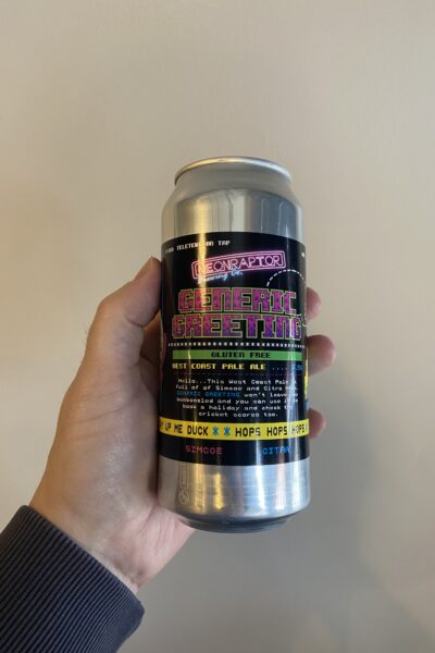 Generic Greeting West Coast Pale Ale by Neon Raptor Brewing Co.