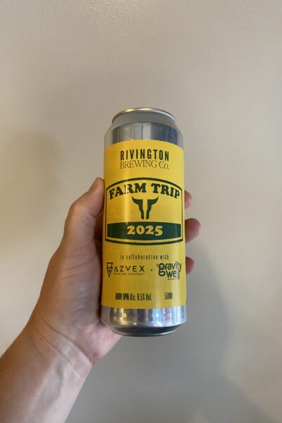Farm Trip 2025 IPA by Rivington Brewing Company.