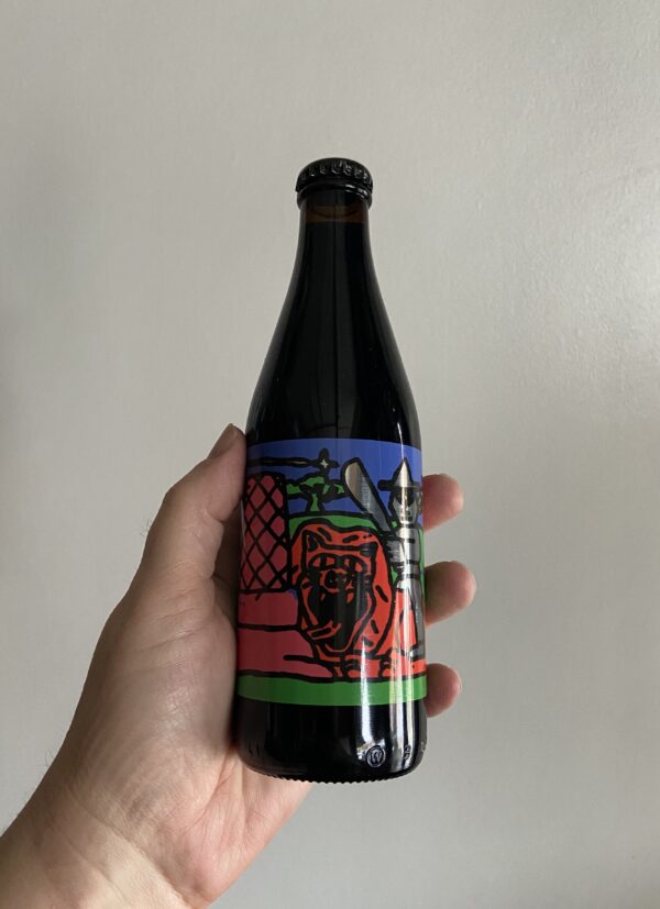 Safari Barrel Aged Vegan Quadruple Stack Stout by Omnipollo × Angry Chair.