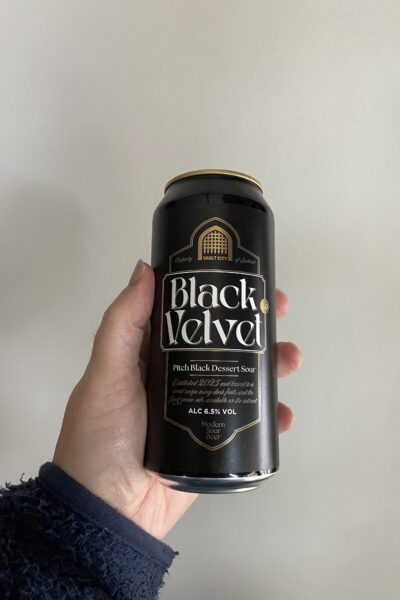 Black Velvet Smoothie Sour by Vault City Brewing.