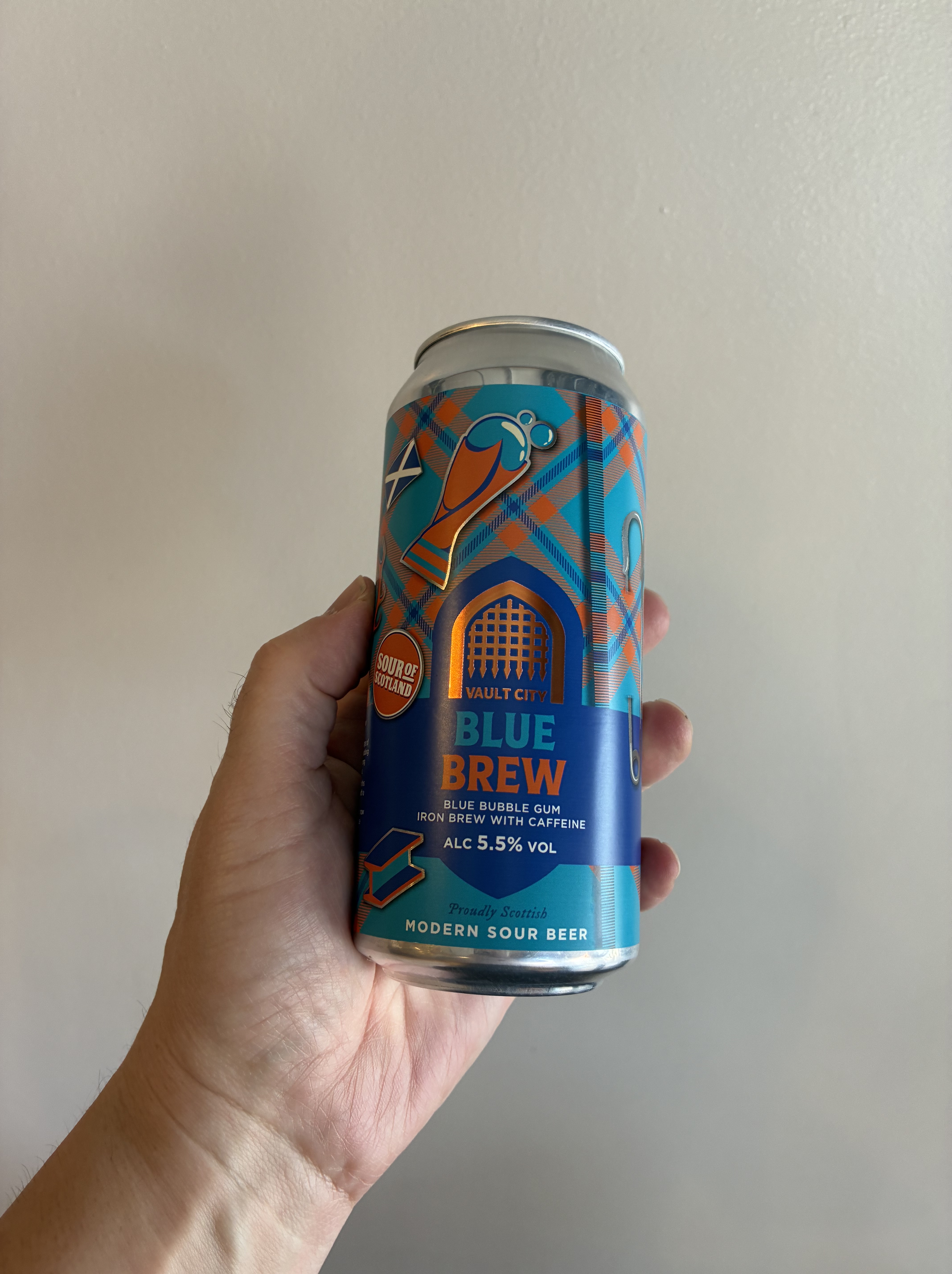 Blue Brew Sour by Vault City Brewing.