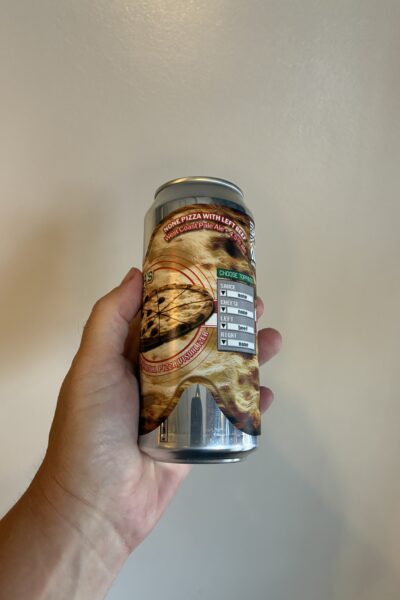 None Pizza With Left Beef Gluten Free Pale Ale by Sureshot Brewing Company.