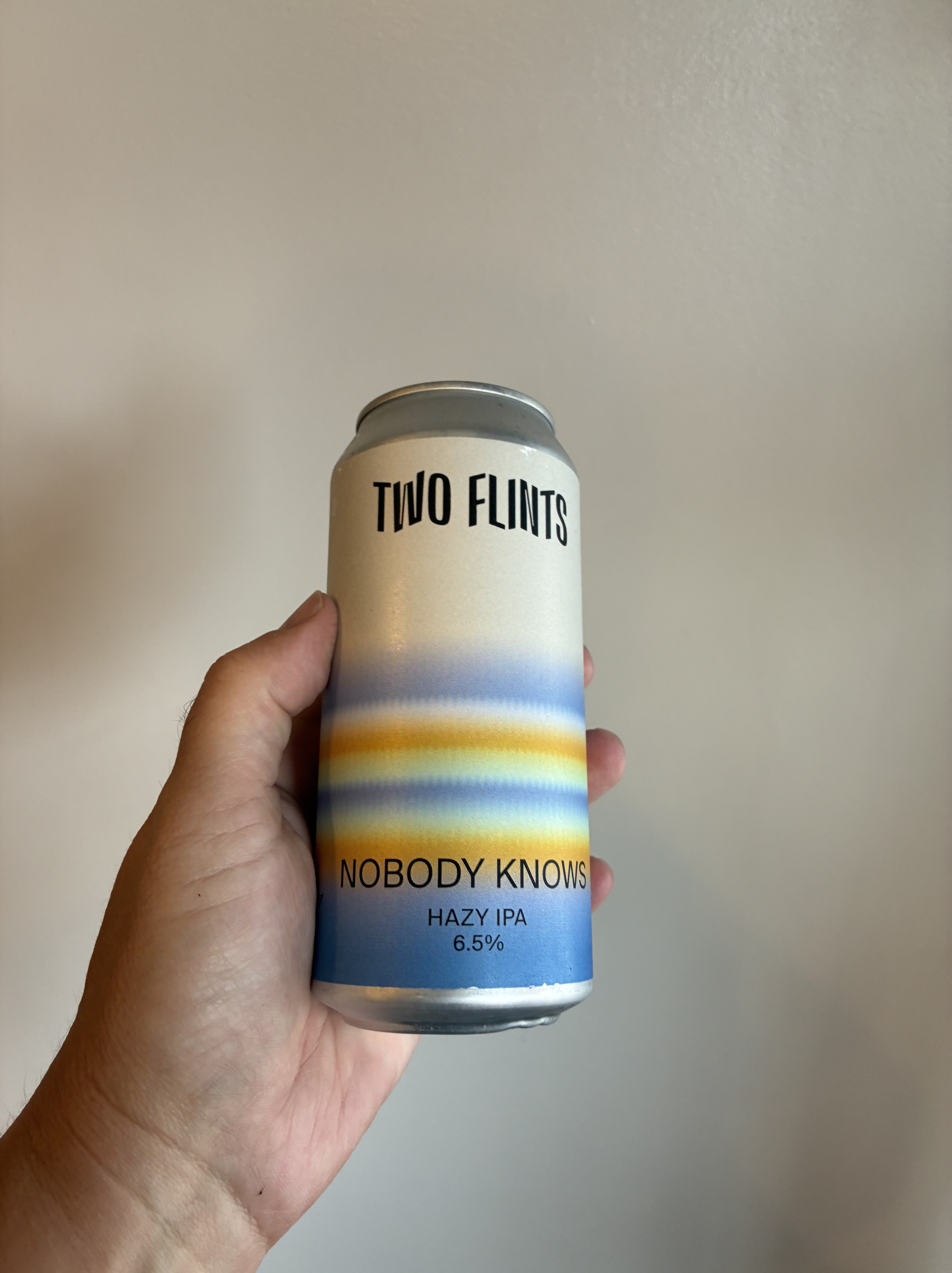 Nobody Knows IPA by Two Flints Brewery.