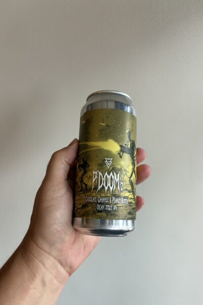 P(doom)2 - Chocolate, Caramel & Peanut Butter Imperial Stout by Azvex Brewing.