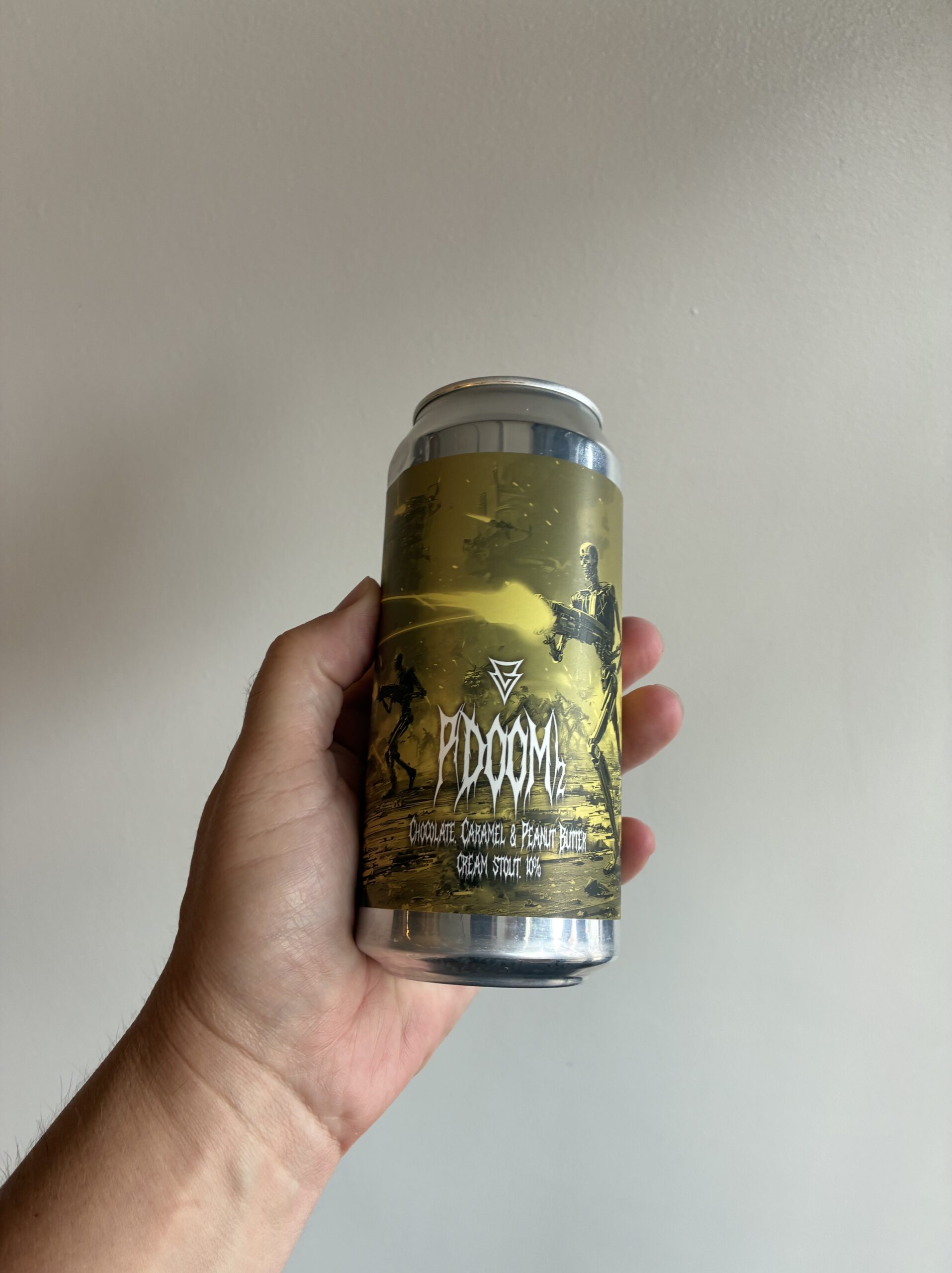 P(doom)2 - Chocolate, Caramel & Peanut Butter Imperial Stout by Azvex Brewing.