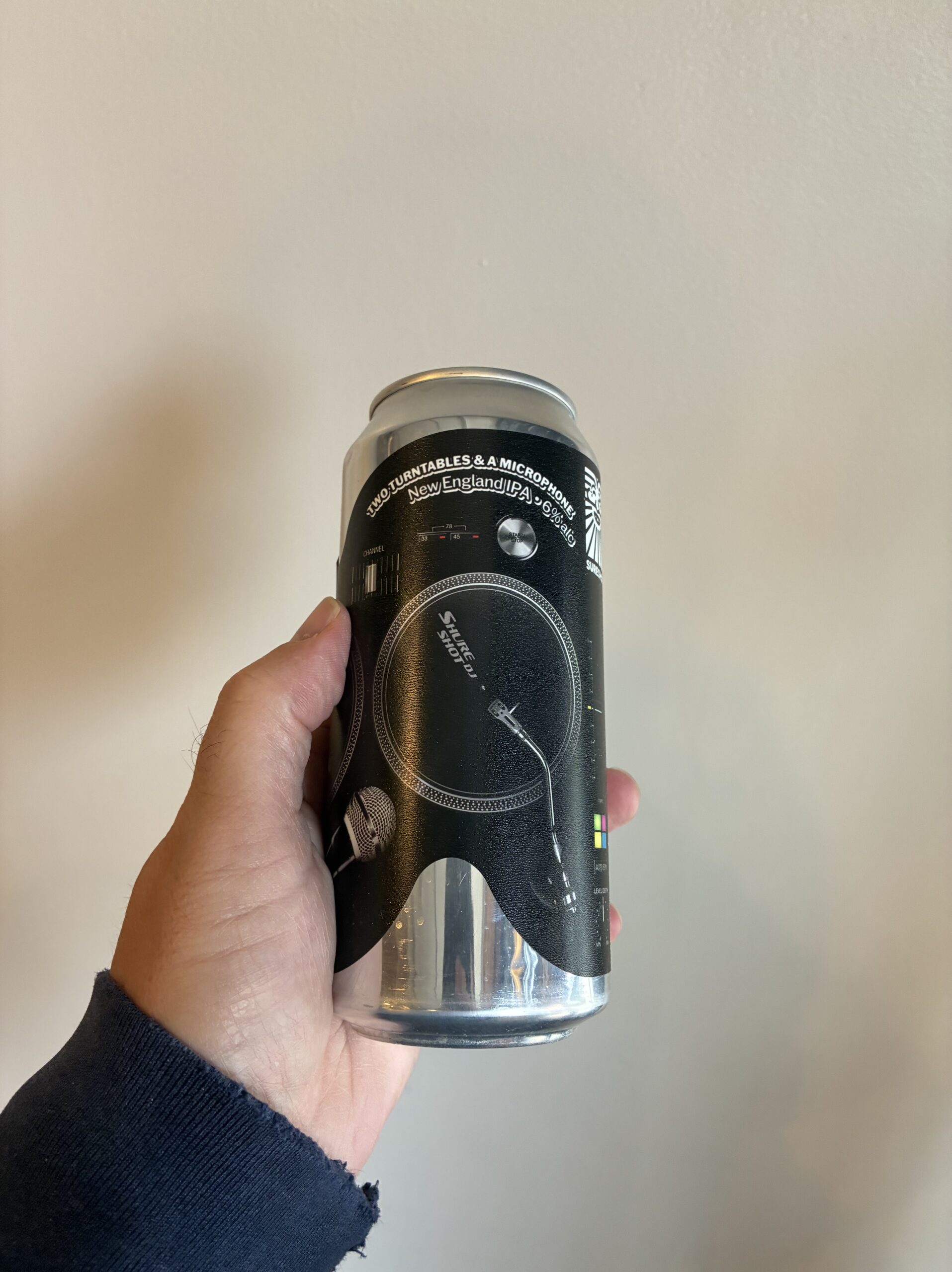 Two Turntables & A Microphone IPA by Sureshot Brewing Company.