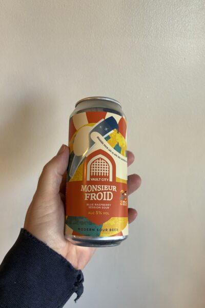Monsieur Froid Blue Raspberry Session Sour by Vault City Brewing Company.
