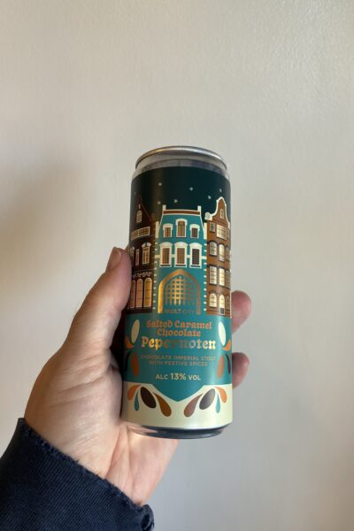 Salted Caramel Chocolate Pepernoten Imperial Stout by Vault City Brewing.