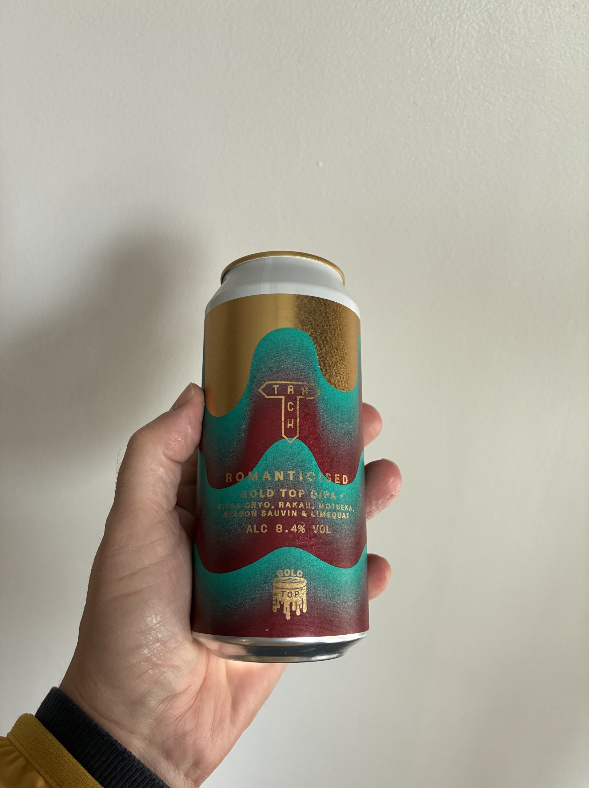 Romanticised Gold Top Double IPA by Track Brewing Company.